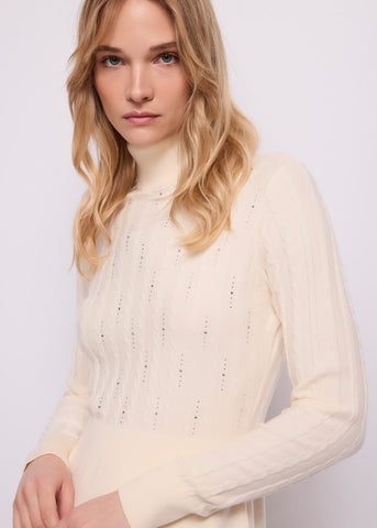 Abito da donna in maglia con strass