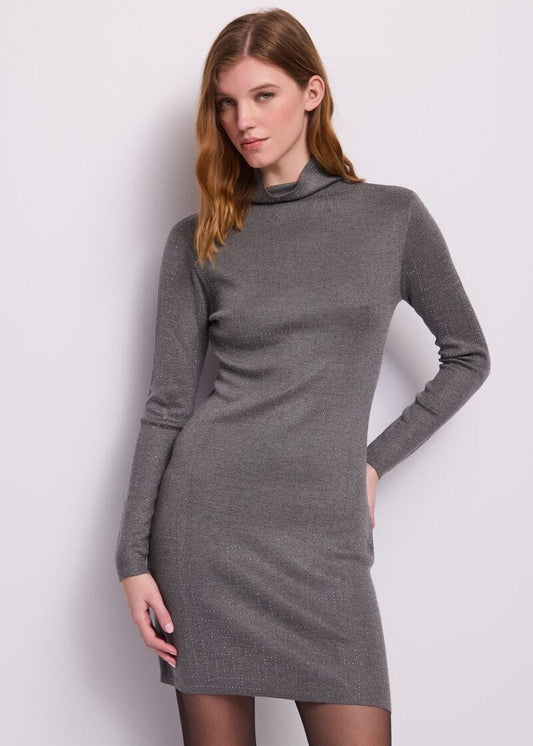 Abito da donna con collo alto e strass - Gaudì - fronte