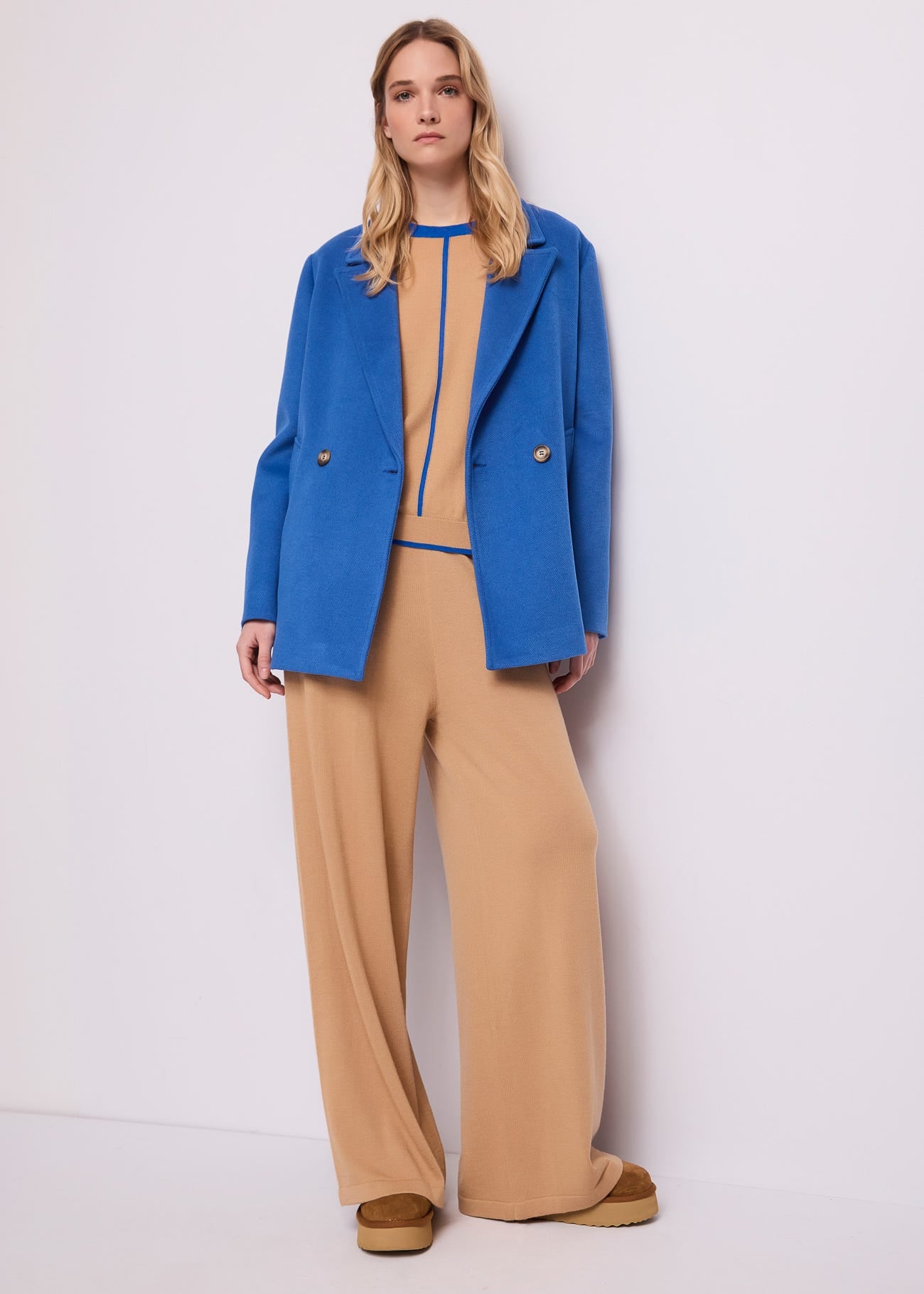 Pantaloni da donna in filato di lana