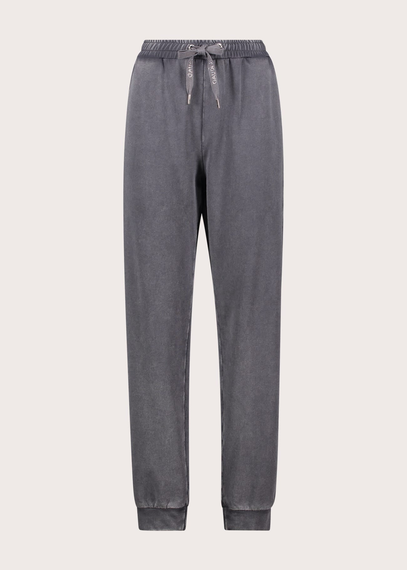 Pantaloni jogging da donna in cotone felpato