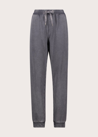 Pantaloni jogging da donna in cotone felpato