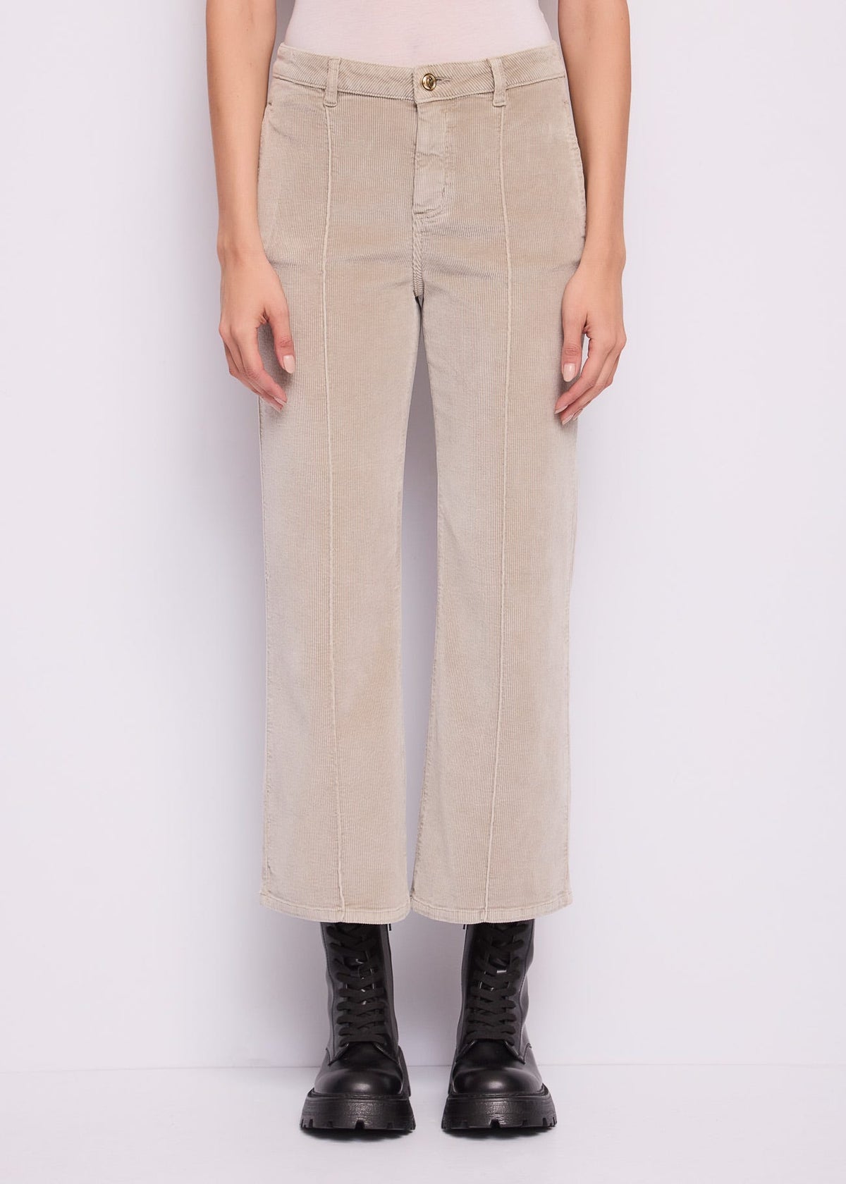 Pantaloni da donna in velluto di cotone