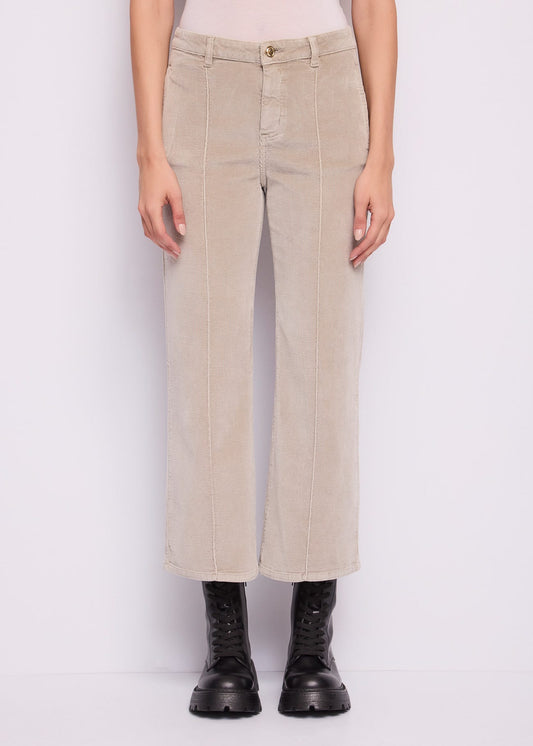 Pantaloni da donna in velluto di cotone
