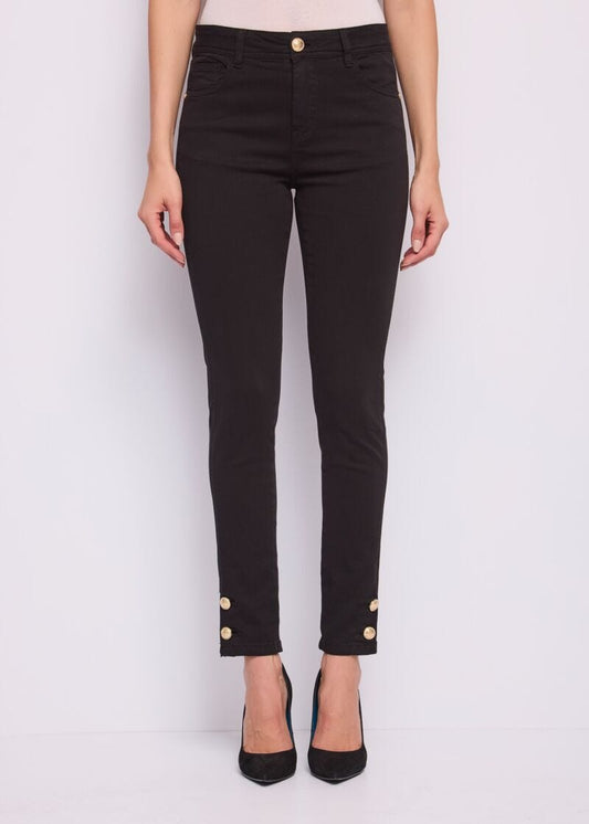 Pantaloni skinny da donna in twill - Gaudì - fronte