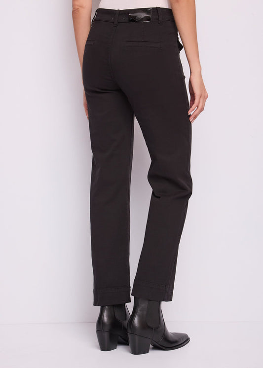 Pantaloni straight da donna in twill