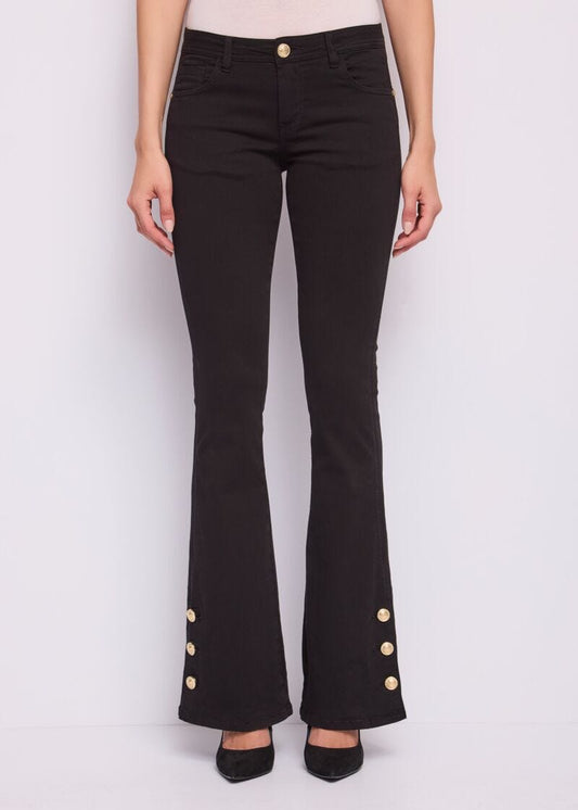 Pantaloni flare da donna in twill - Gaudì - fronte
