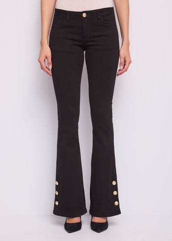 Pantaloni flare da donna in twill - Gaudì - fronte