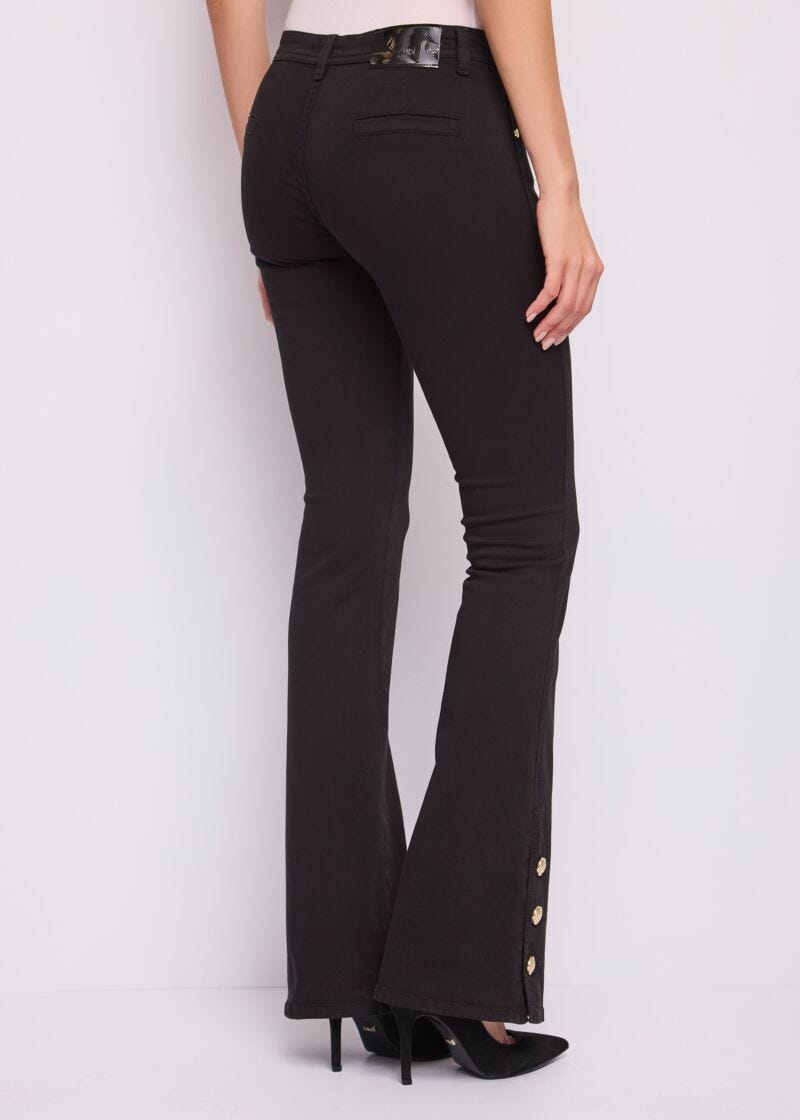 Pantaloni flare da donna in twill - Gaudì - dettaglio