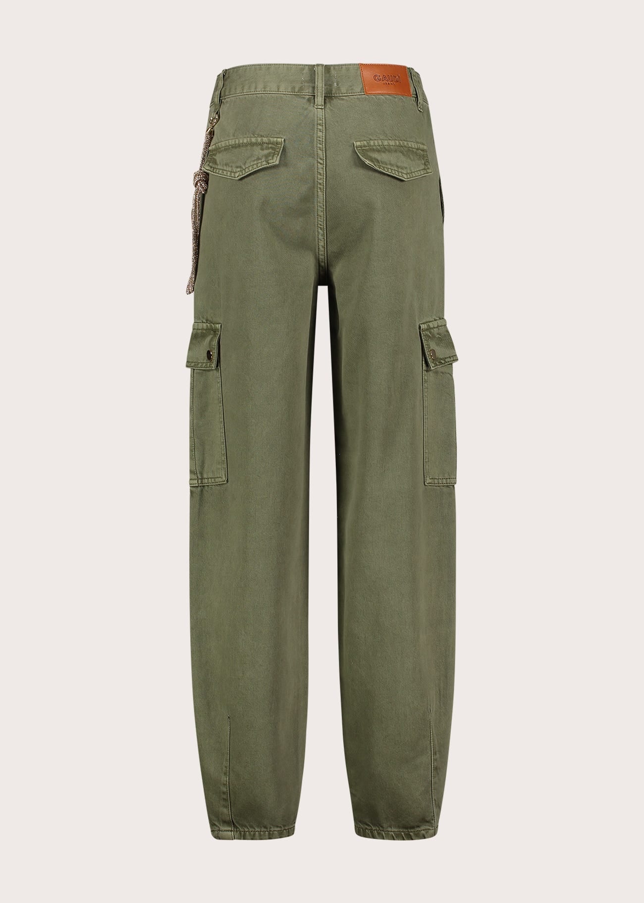 Pantaloni cargo da donna con charm