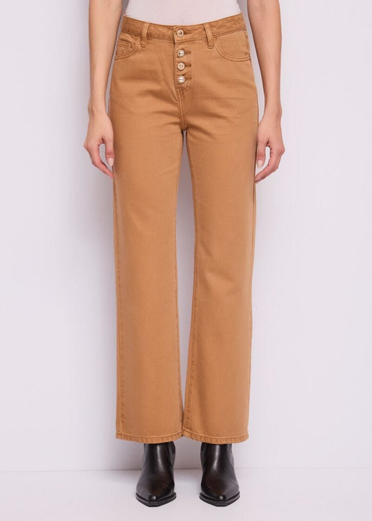 Pantaloni straight da donna con bottoni - Gaudì - fronte