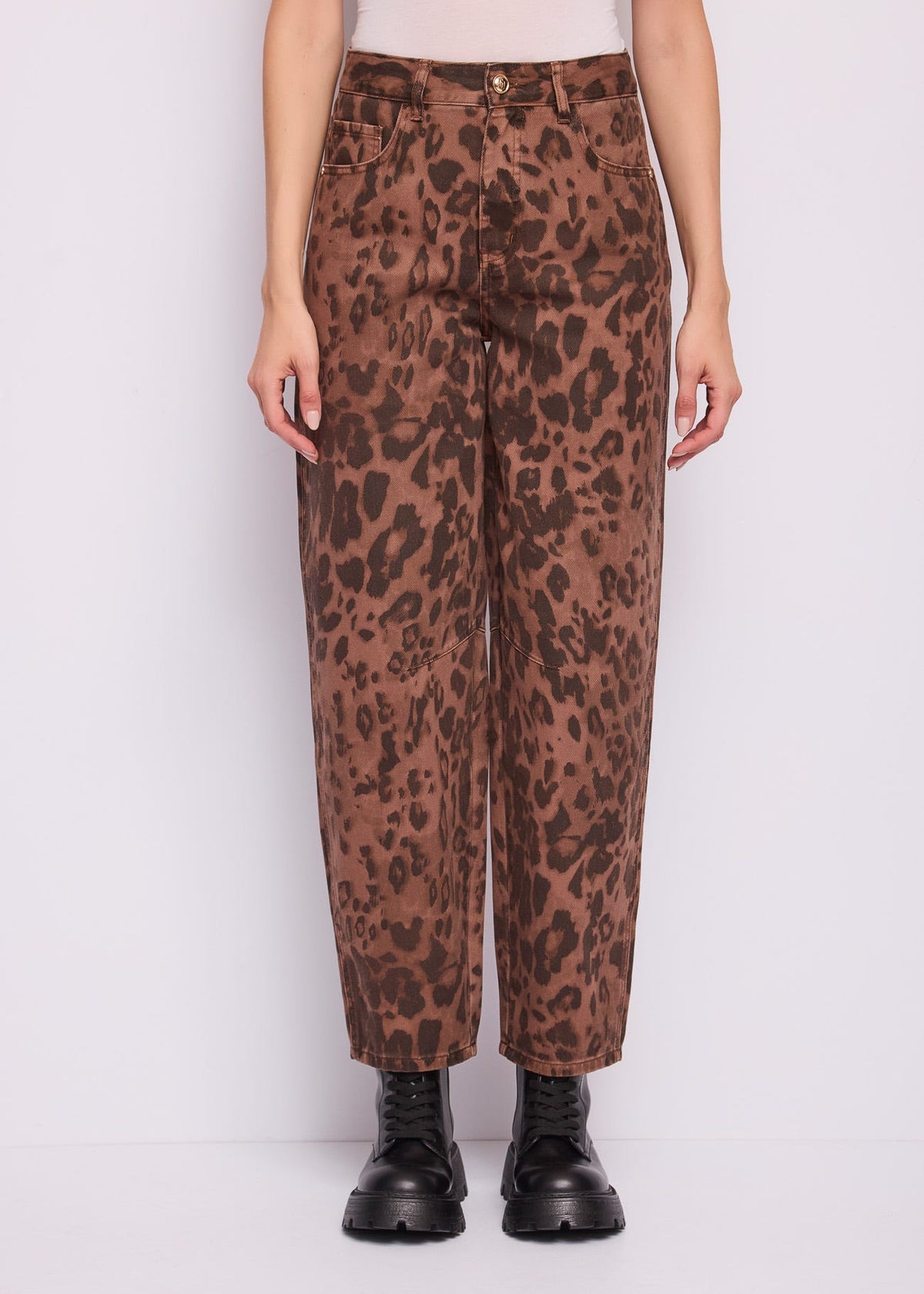 Pantaloni da donna in drill stampato