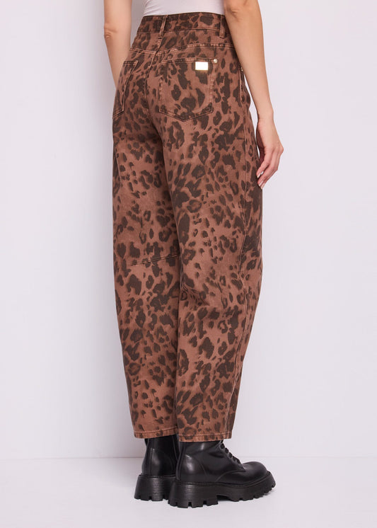 Pantaloni da donna in drill stampato