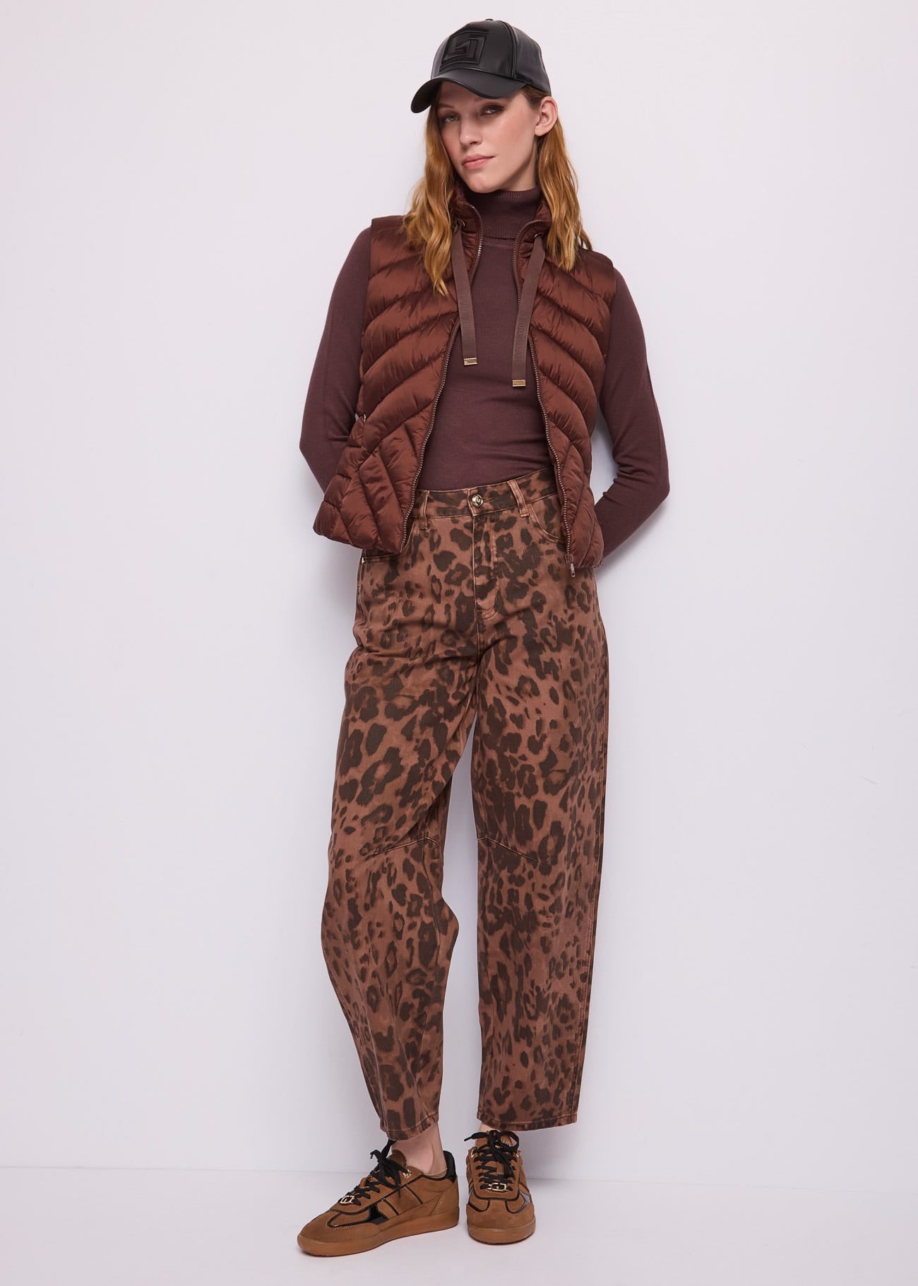 Pantaloni da donna in drill stampato