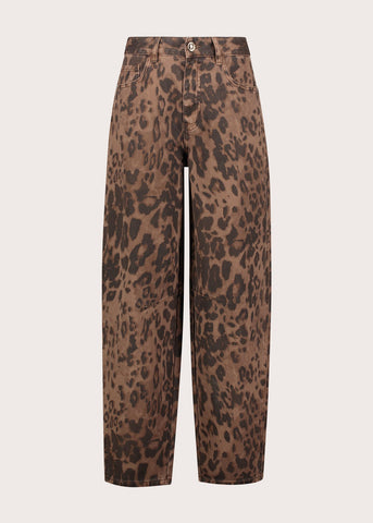 Pantaloni da donna in drill stampato