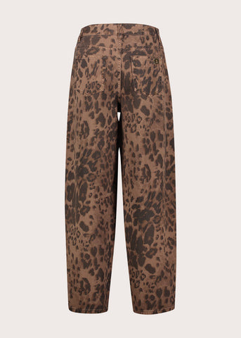 Pantaloni da donna in drill stampato