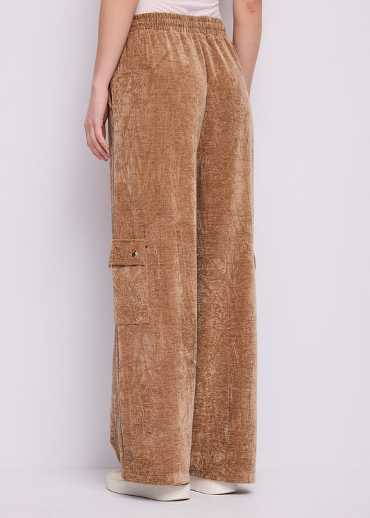 Pantaloni cargo da donna con coulisse