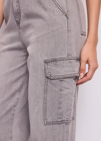 Jeans cargo da donna in cotone used