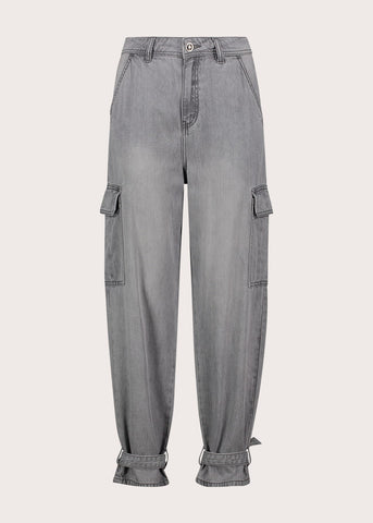 Jeans cargo da donna in cotone used