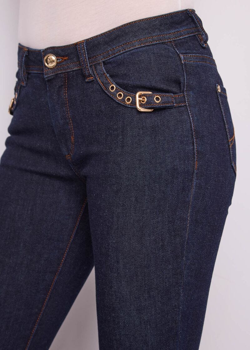 Jeans bootcut da donna in cotone elasticizzato - Gaudì - retro