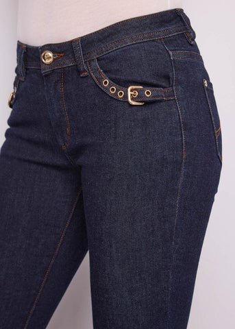 Jeans bootcut da donna in cotone elasticizzato - Gaudì - retro