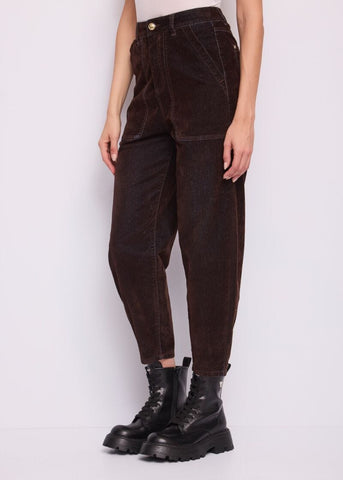Jeans slouchy da donna in cotone floccato - Gaudì