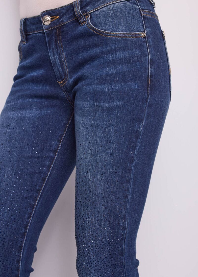 Jeans bootcut da donna in cotone used - dettaglio 2