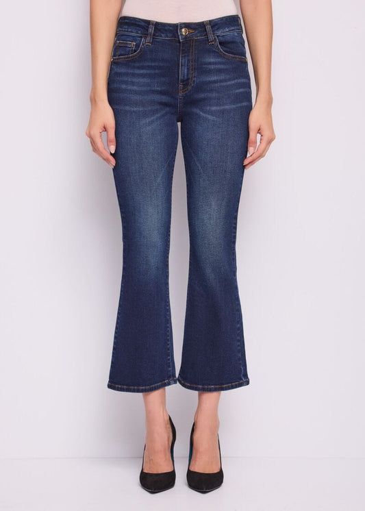 Jeans cinque tasche da donna in cotone used - Gaudì - fronte
