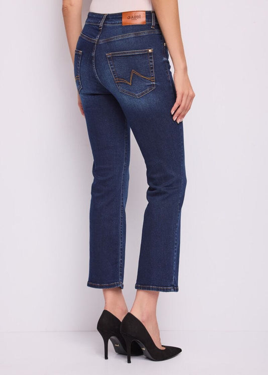 Jeans cinque tasche da donna in cotone used - Gaudì - dettaglio