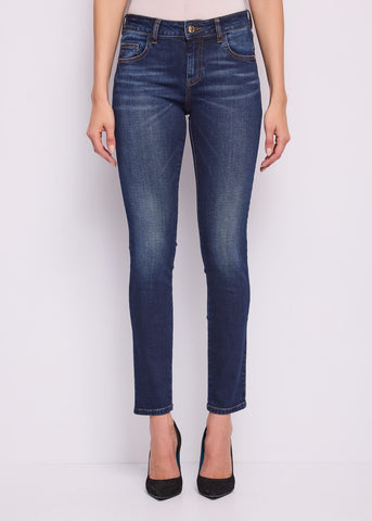 Jeans skinny cinque tasche da donna