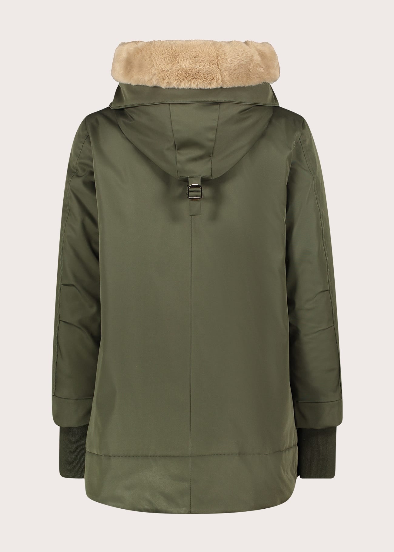 Parka da donna con pelliccia sintetica
