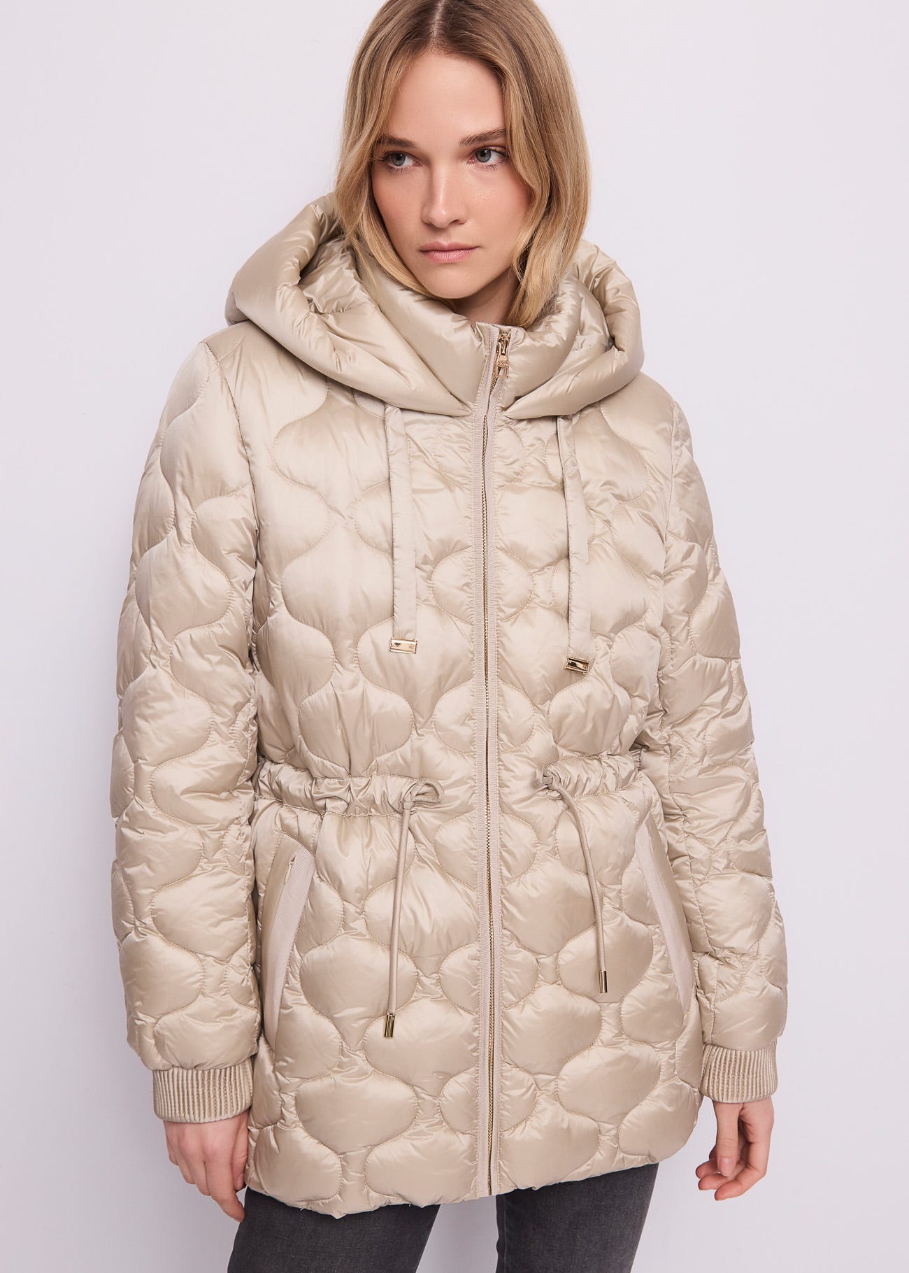 Piumino da donna in nylon imbottito