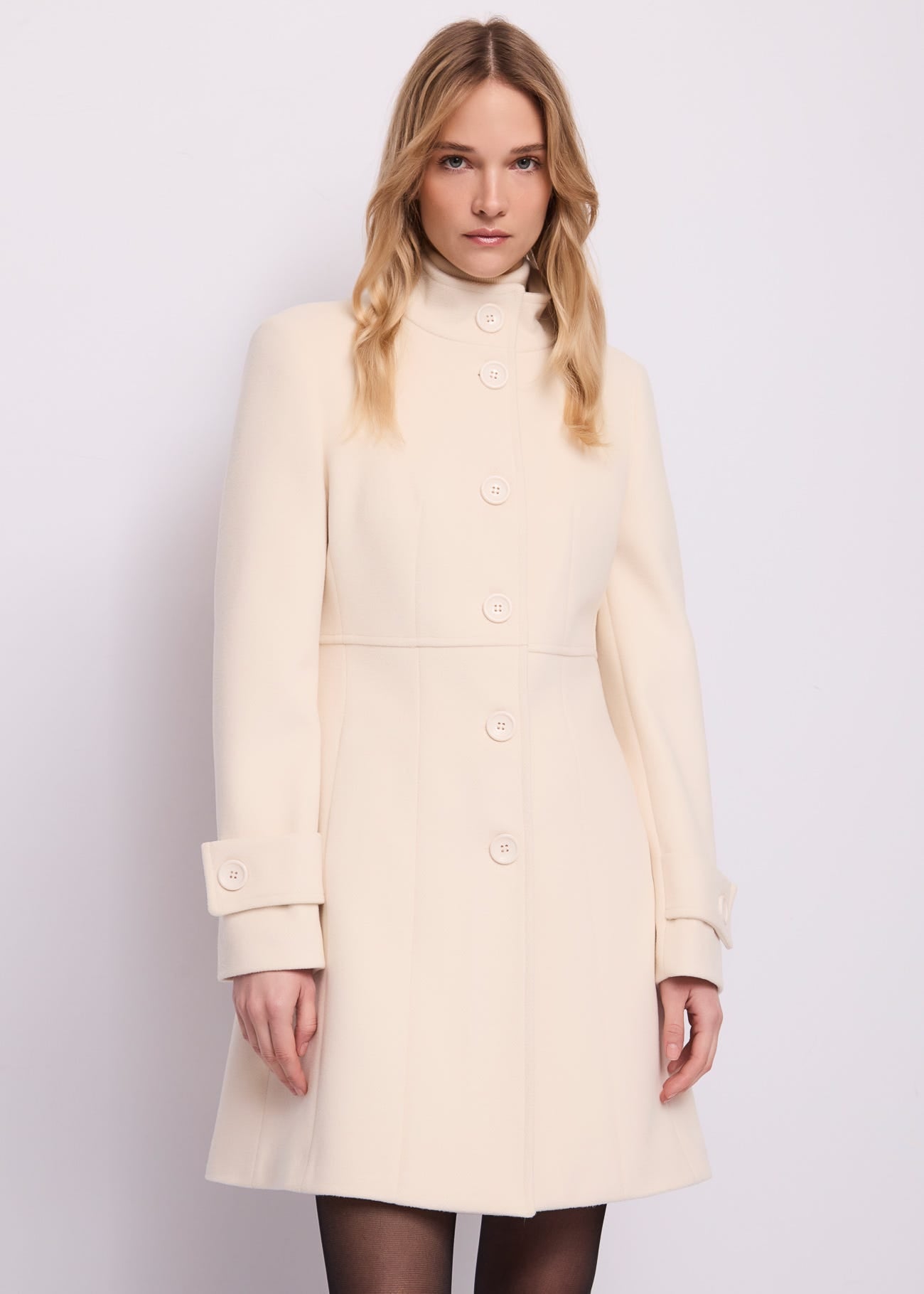 Cappotto da donna in viscosa elasticizzata
