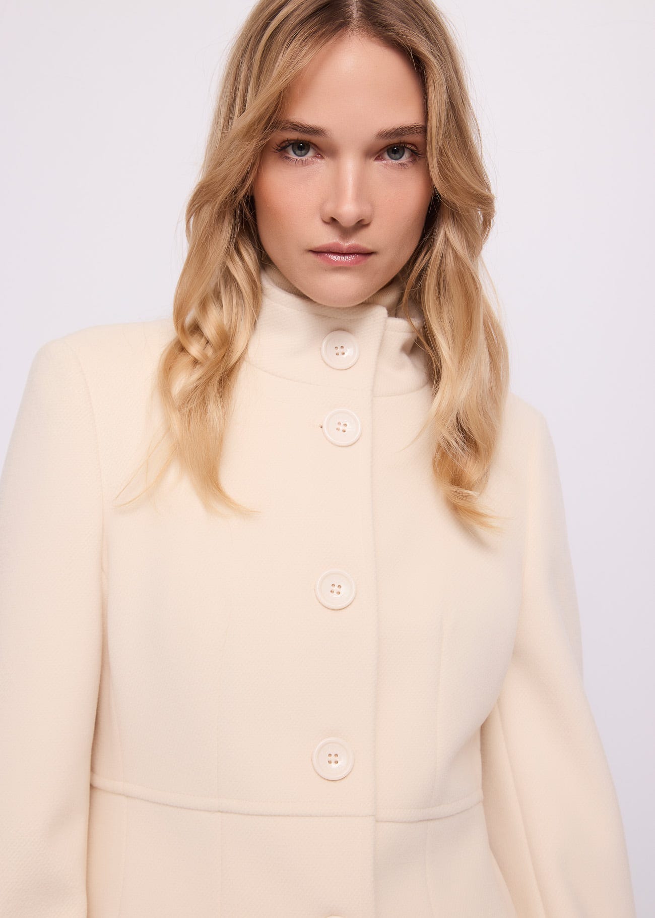Cappotto da donna in viscosa elasticizzata