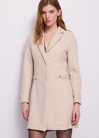 Cappotto da donna con collo a revers