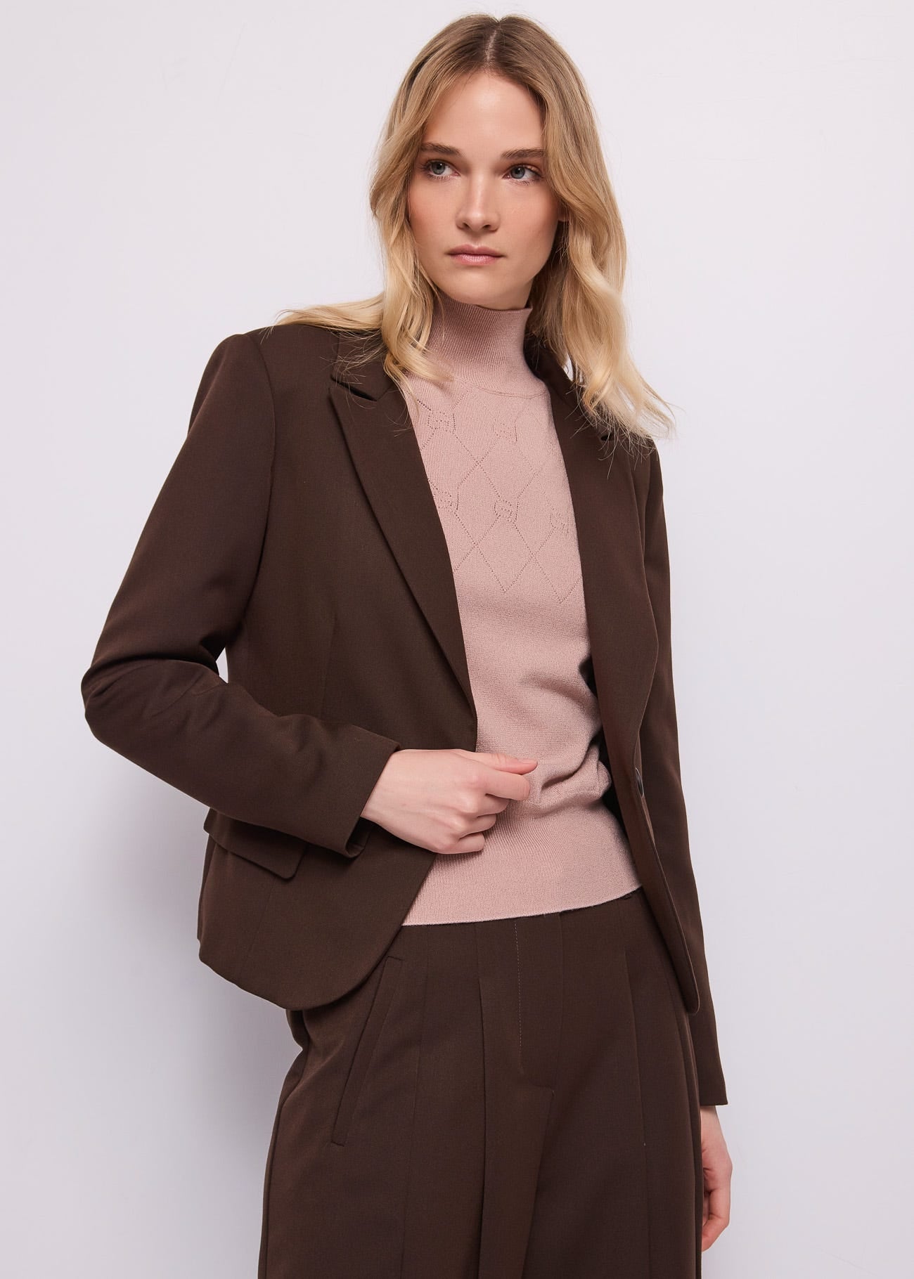 Blazer da donna in viscosa elasticizzata