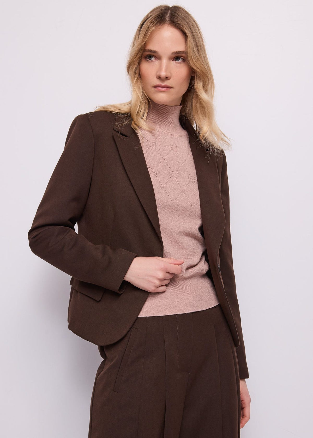 Blazer da donna in viscosa elasticizzata