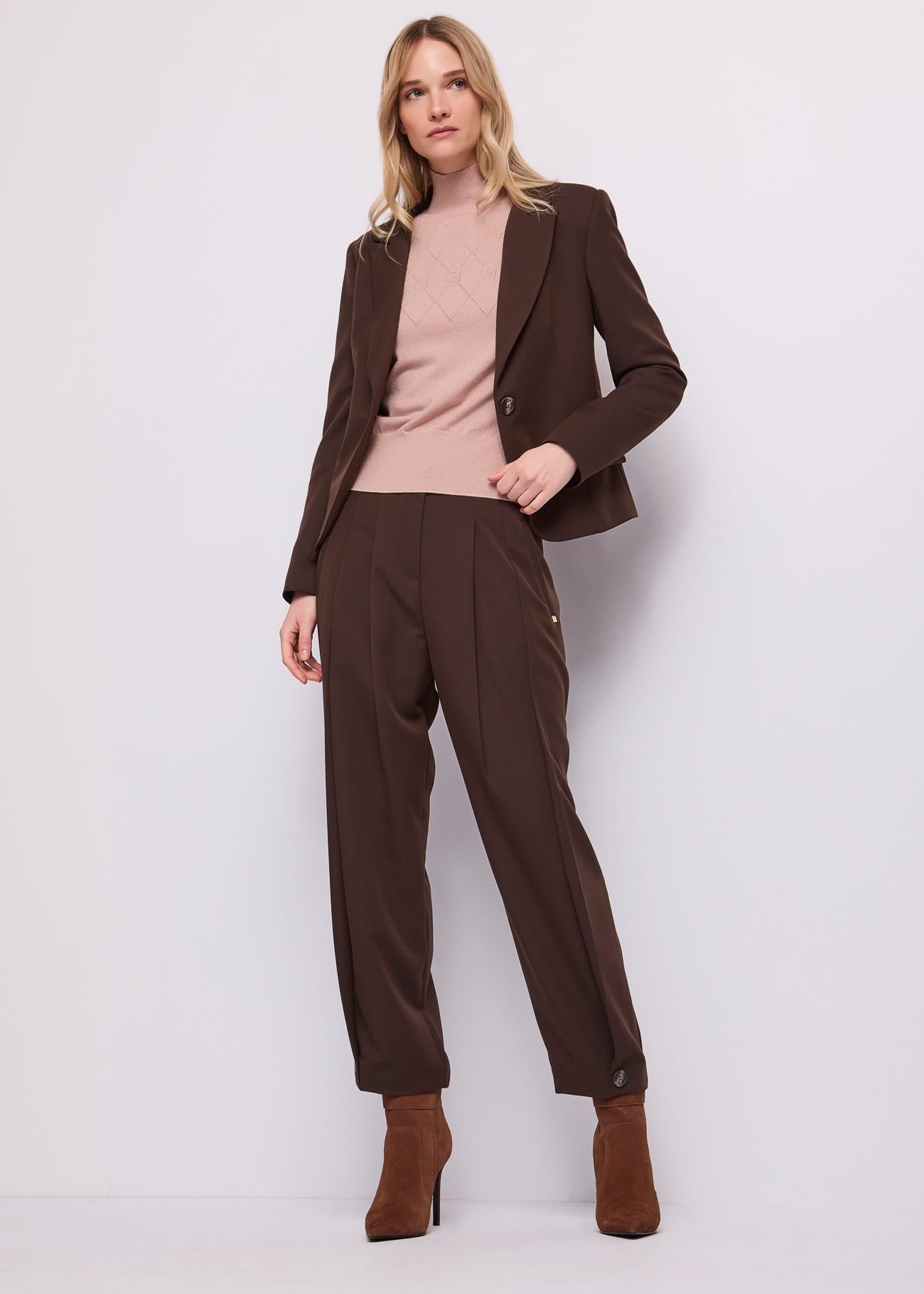 Blazer da donna in viscosa elasticizzata