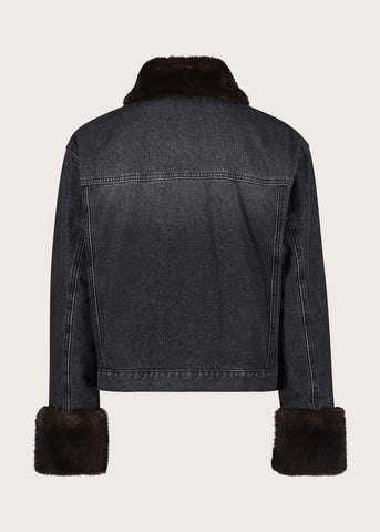 Giacca da donna in denim di cotone