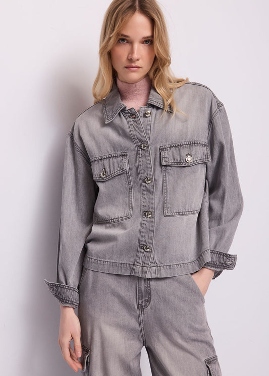 Giacca da donna in denim di cotone used