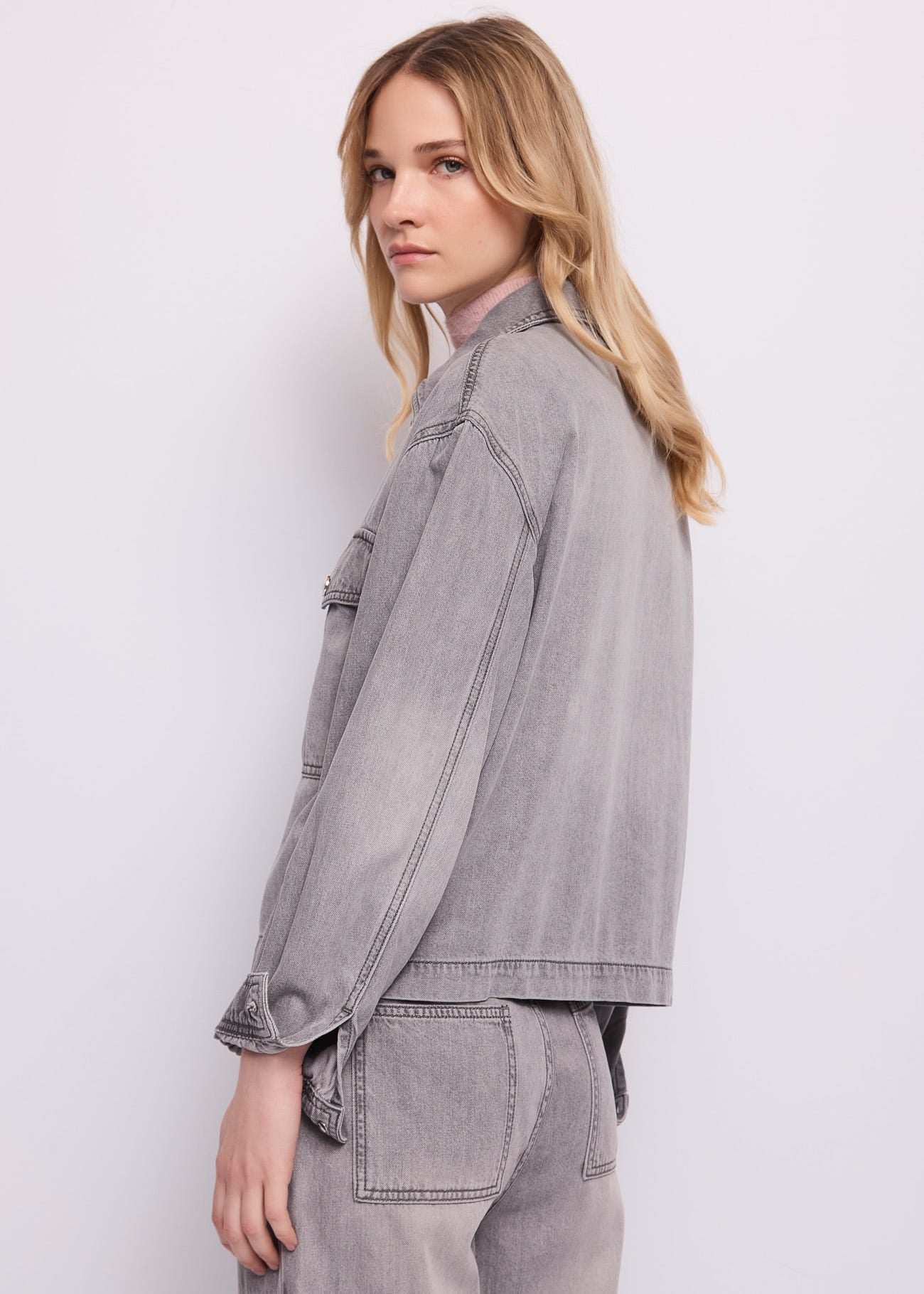 Giacca da donna in denim di cotone used