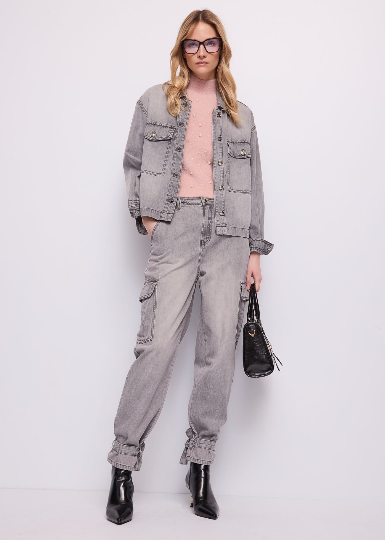 Giacca da donna in denim di cotone used