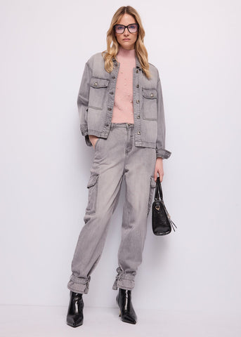 Giacca da donna in denim di cotone used