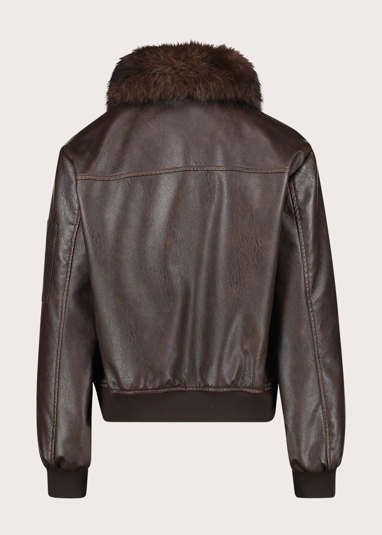 Giacca da donna in similpelle con zip