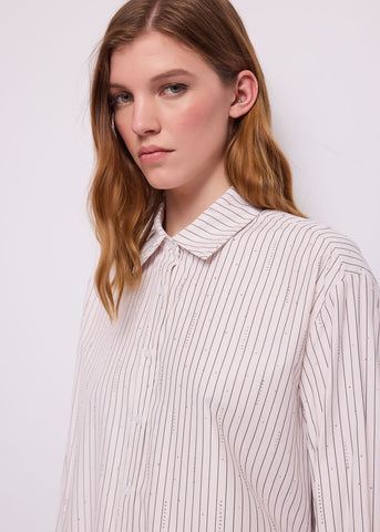 Camicia da donna in popeline a righe