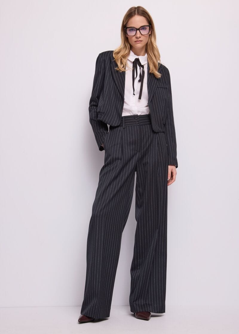 Camicia da donna in popeline con fiocco - Gaudì