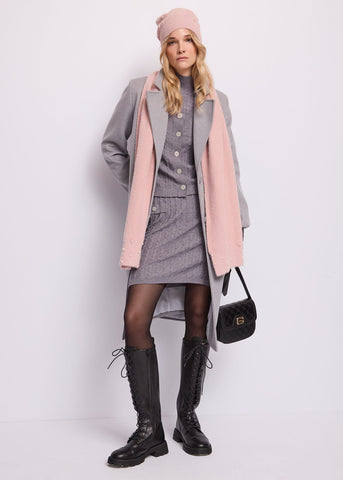Top da donna in maglia a trecce