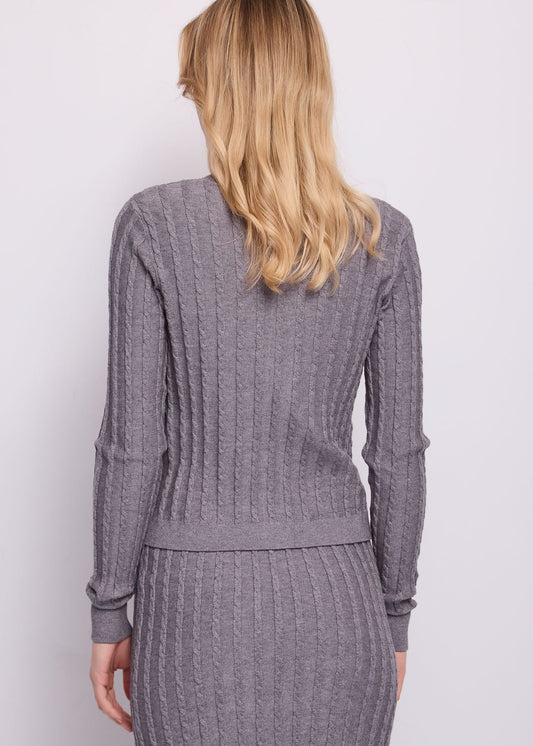 Cardigan da donna con strass e bottoni