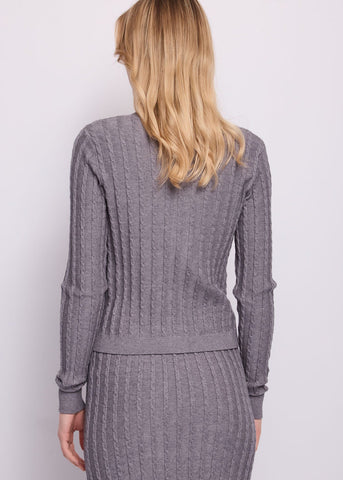Cardigan da donna con strass e bottoni