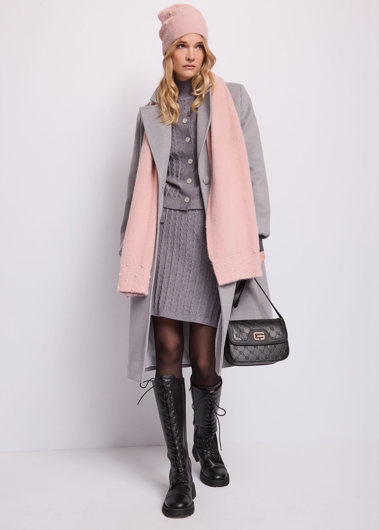 Cardigan da donna con strass e bottoni