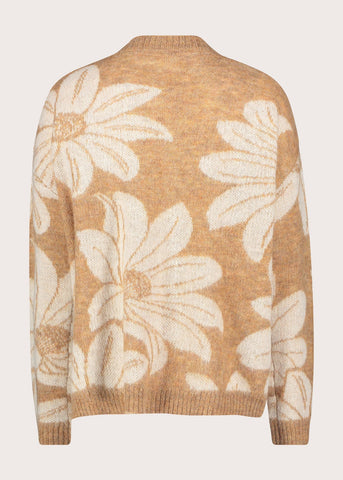 Cardigan da donna in lana jacquard